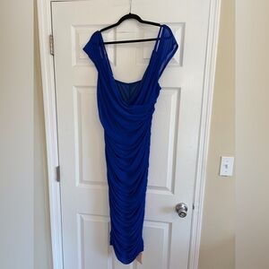 SHEIN Royal Blue Midi Dress